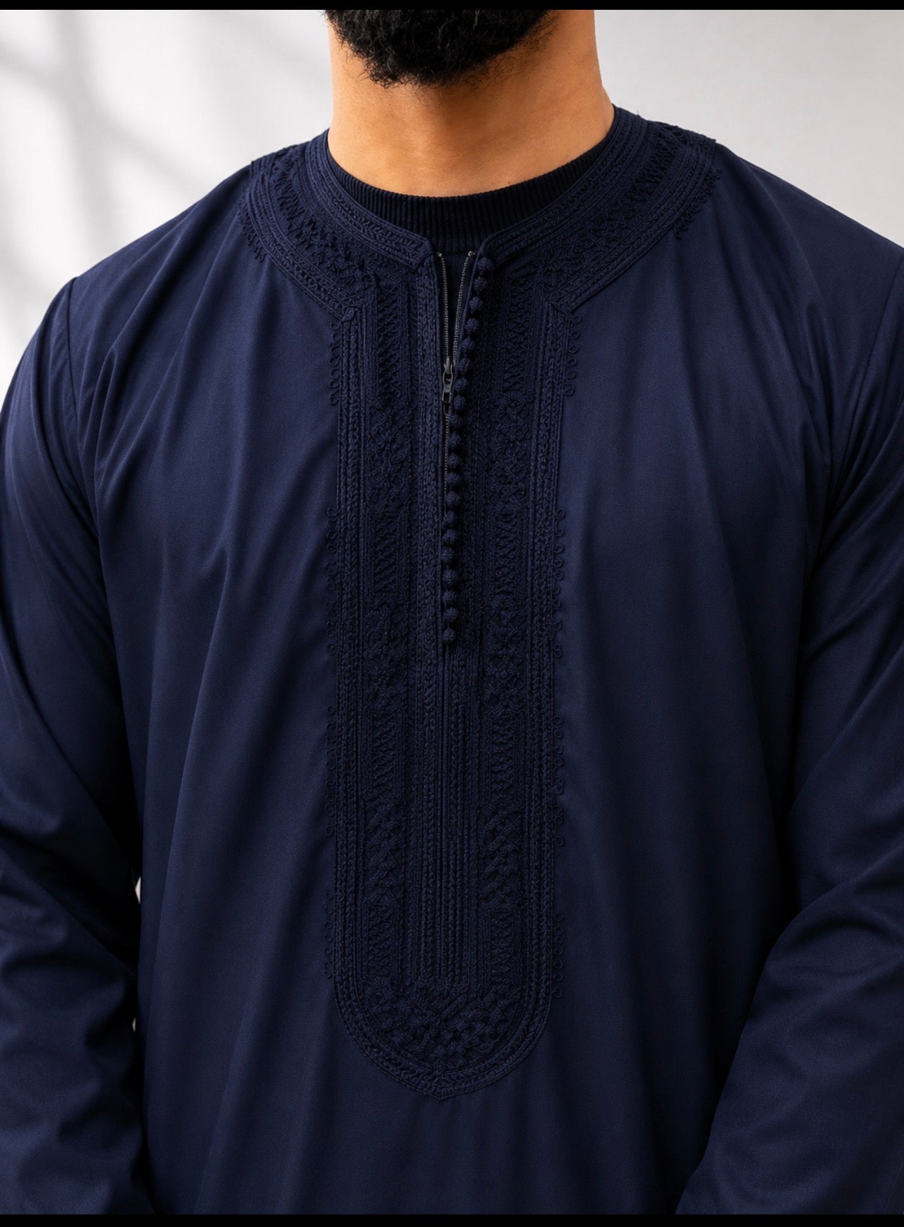 Midnight Navy Kaftan - Limited Edition Moroccan Thobe