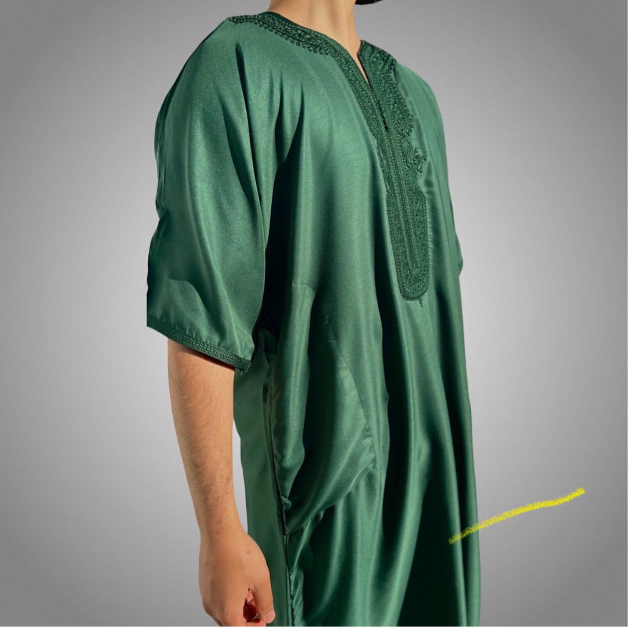 Forest Green Moroccan Thobe