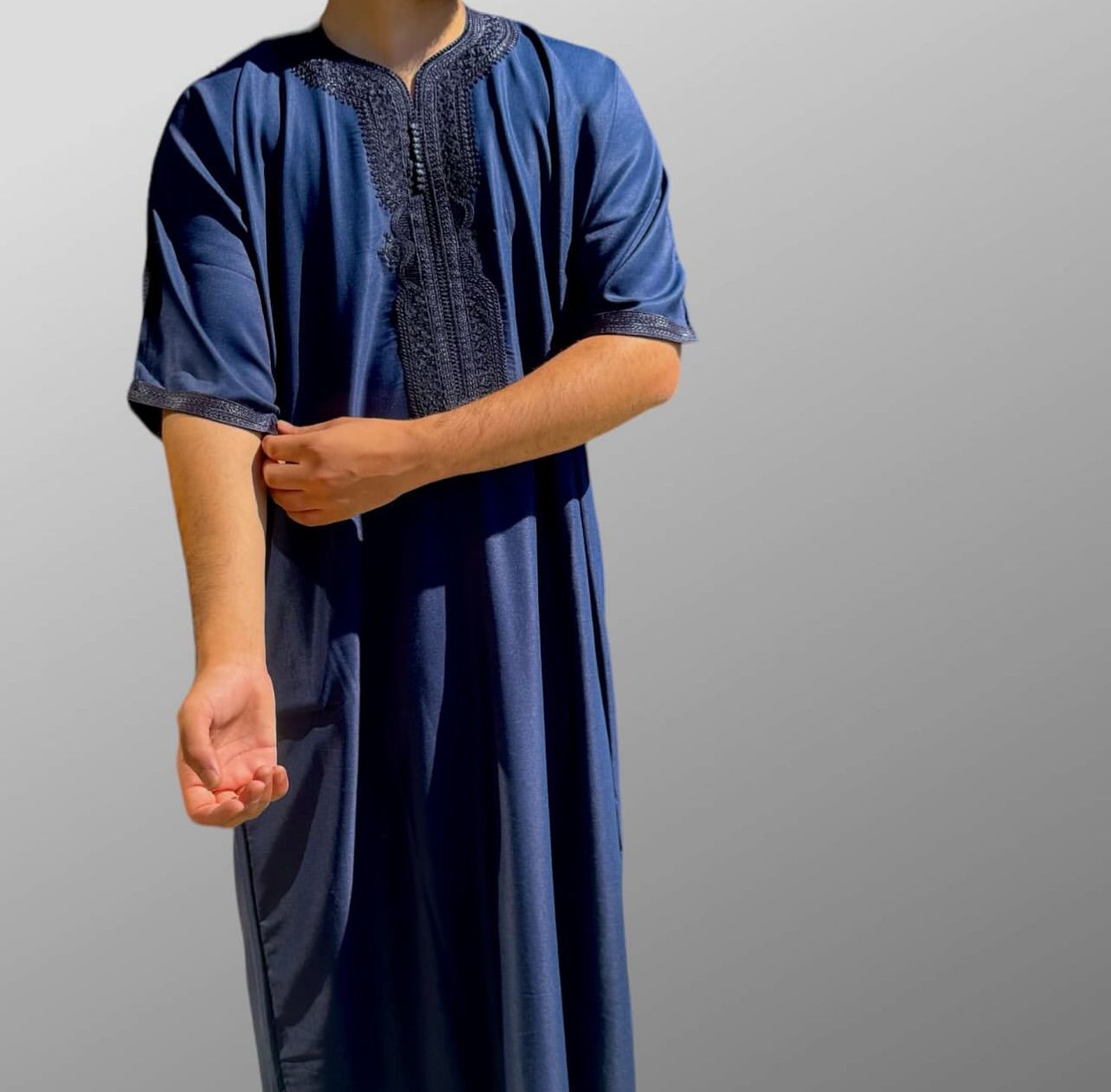 Midnight Royal Moroccan Thobe