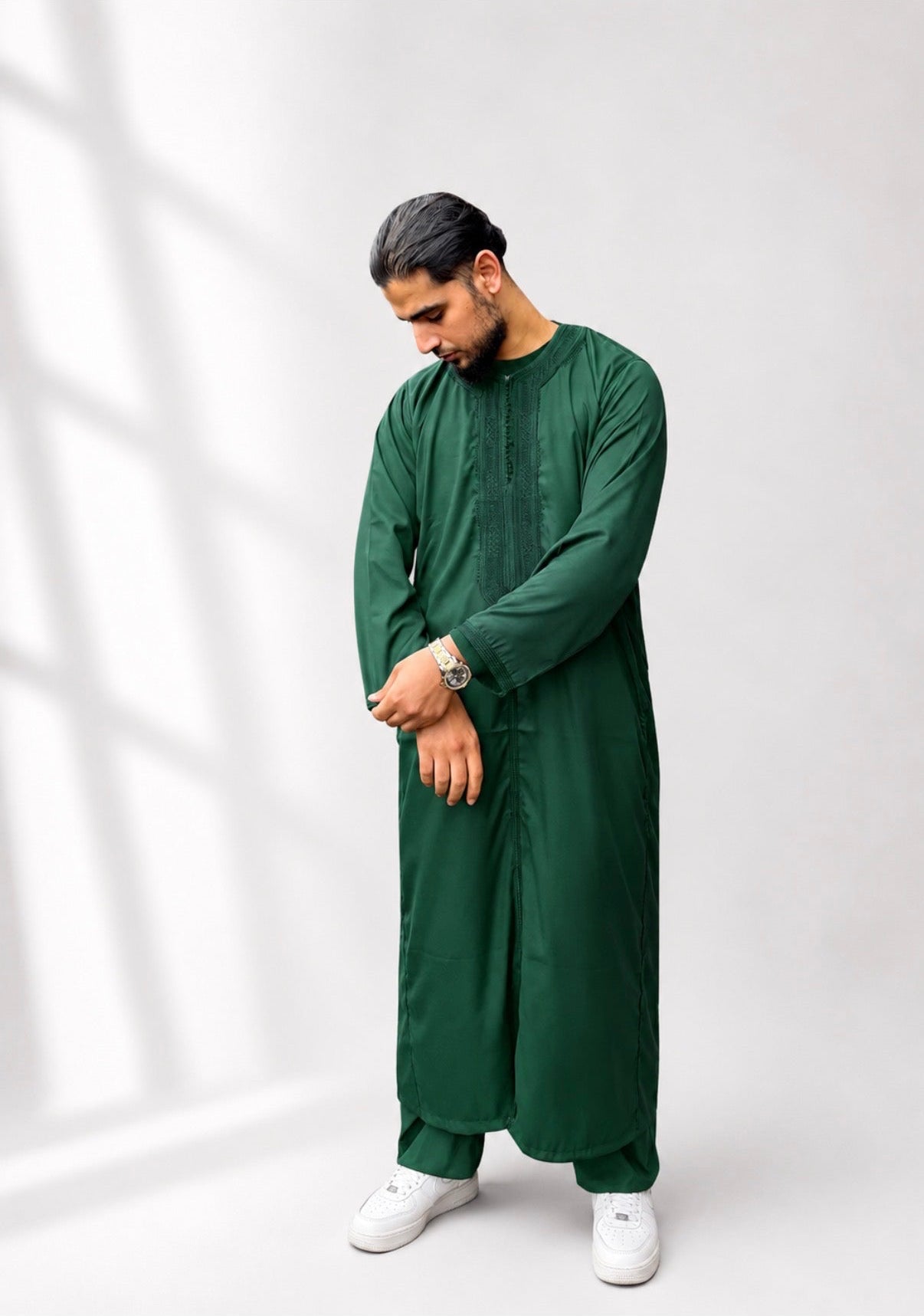 The Emerald Legacy Kaftan - Limited Edition Moroccan Thobe