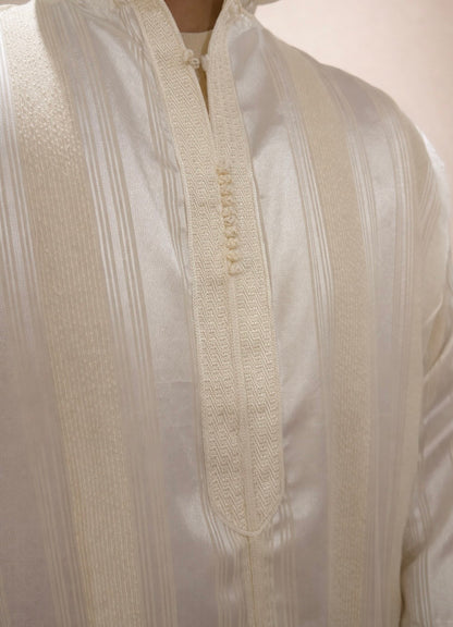 Pearl White Moroccan Djellaba