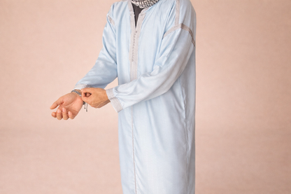 Light Blue Moroccan Djellaba
