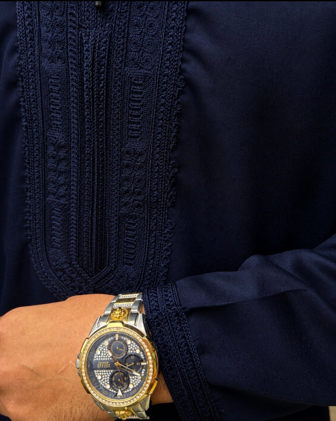 Midnight Navy Kaftan - Limited Edition Moroccan Thobe