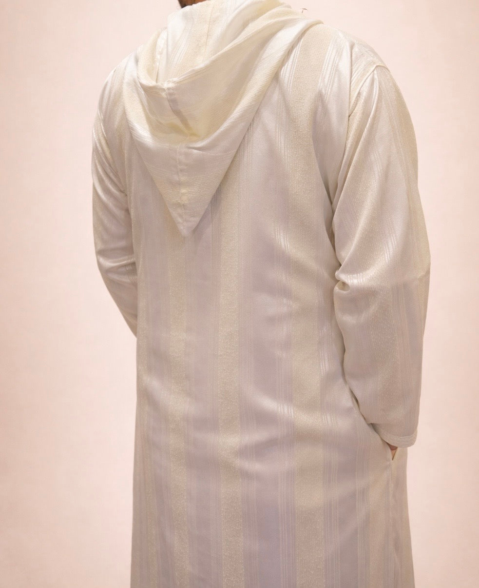 Pearl White Moroccan Djellaba
