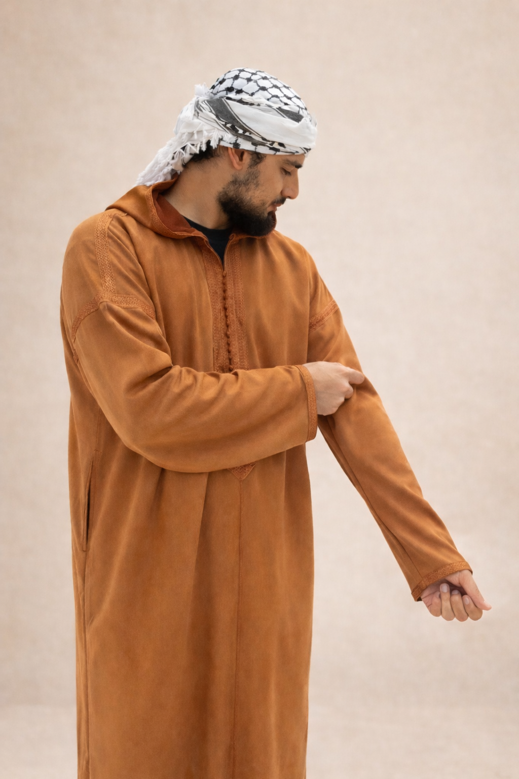 Camel Brown Moroccan djellaba