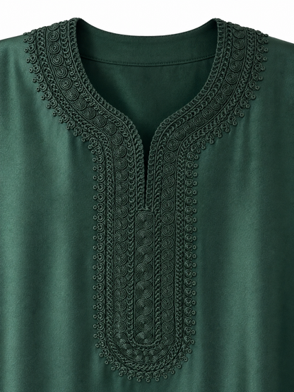 Emerald Noor Kids Gandorah - Kids Moroccan Thobe